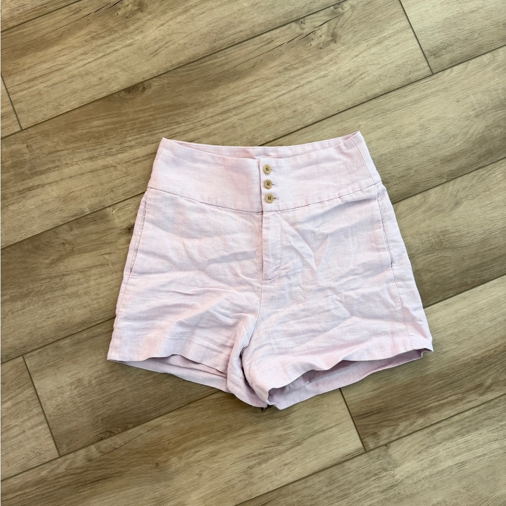 J. Crew Light Pink High-Waisted Shorts size 4